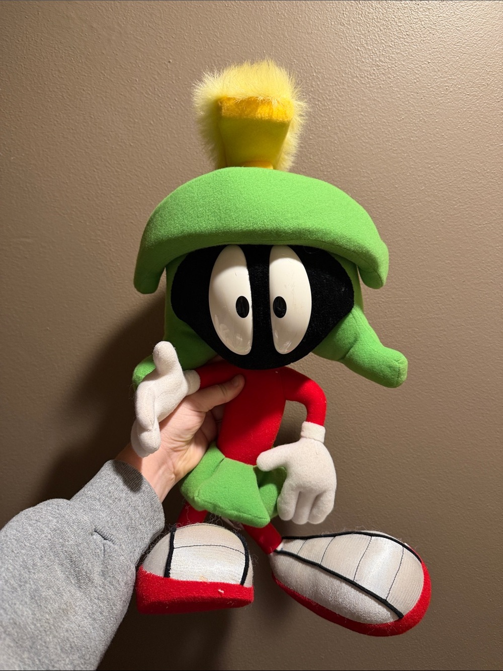 Vintage 1994 Looney Tunes Marvin The Martian 16" Plush Stuffed Toy Tyco RARE